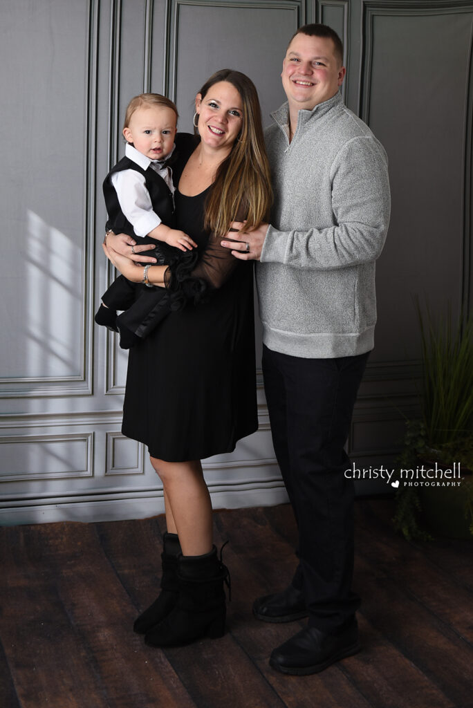 Family photography session done in cozy Wallingford, CT studio 