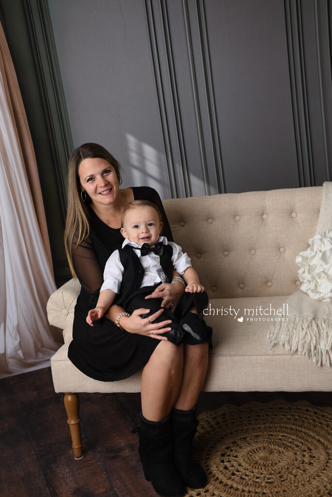 Family photography session done in cozy Wallingford, CT studio 