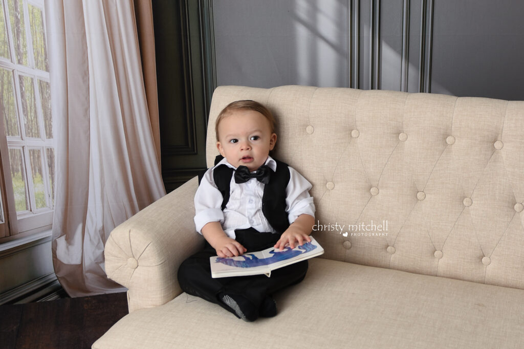 Family photography session done in cozy Wallingford, CT studio 