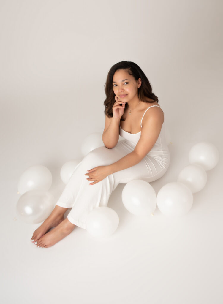 Studio senior session at Christy Mitchell Photography in Wallingford, CT 