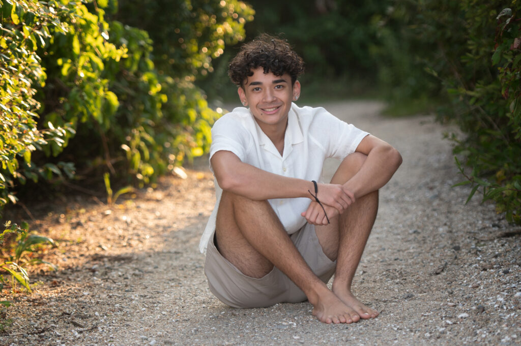 amazing gold light for this Senior  at Meigs Point, Hammonasset Beach State Park, Madison CT