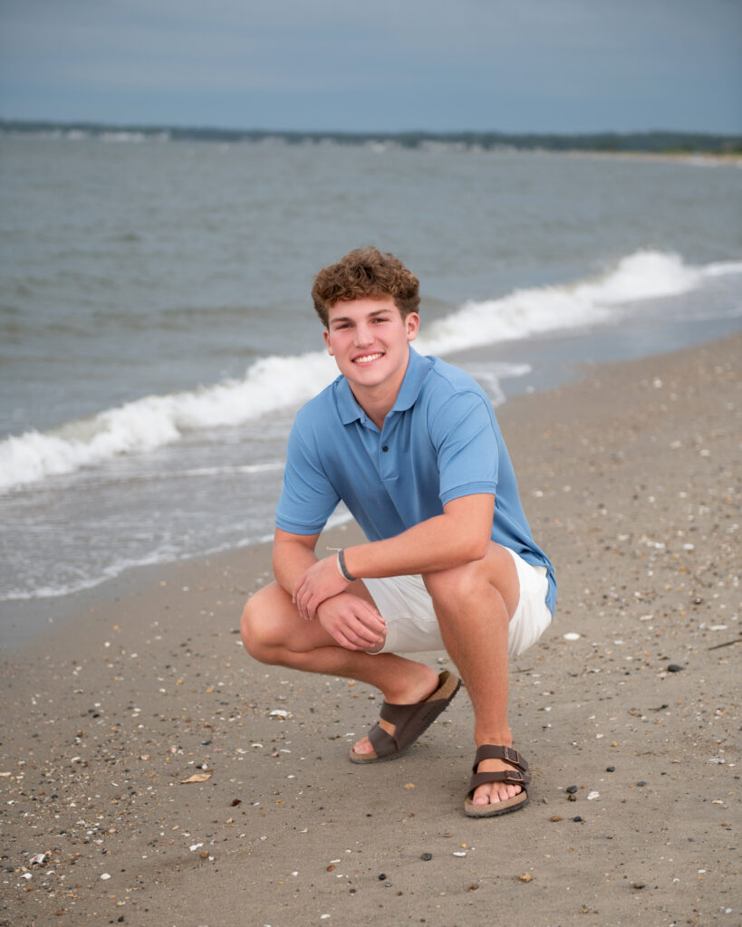 Senior photography session at Hammonasett State Park, Madison, CT 