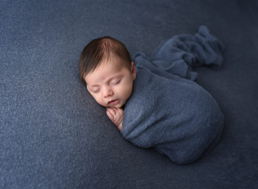 sleeping newborn photographed in Wallingford, CT by Christy Mitchell Photography 
